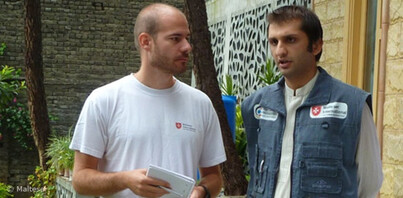 Christopher Bender (links) im Gespräch mit Dr. Thariq Christopher Bender (links) im Gespräch mit Dr. Thariq