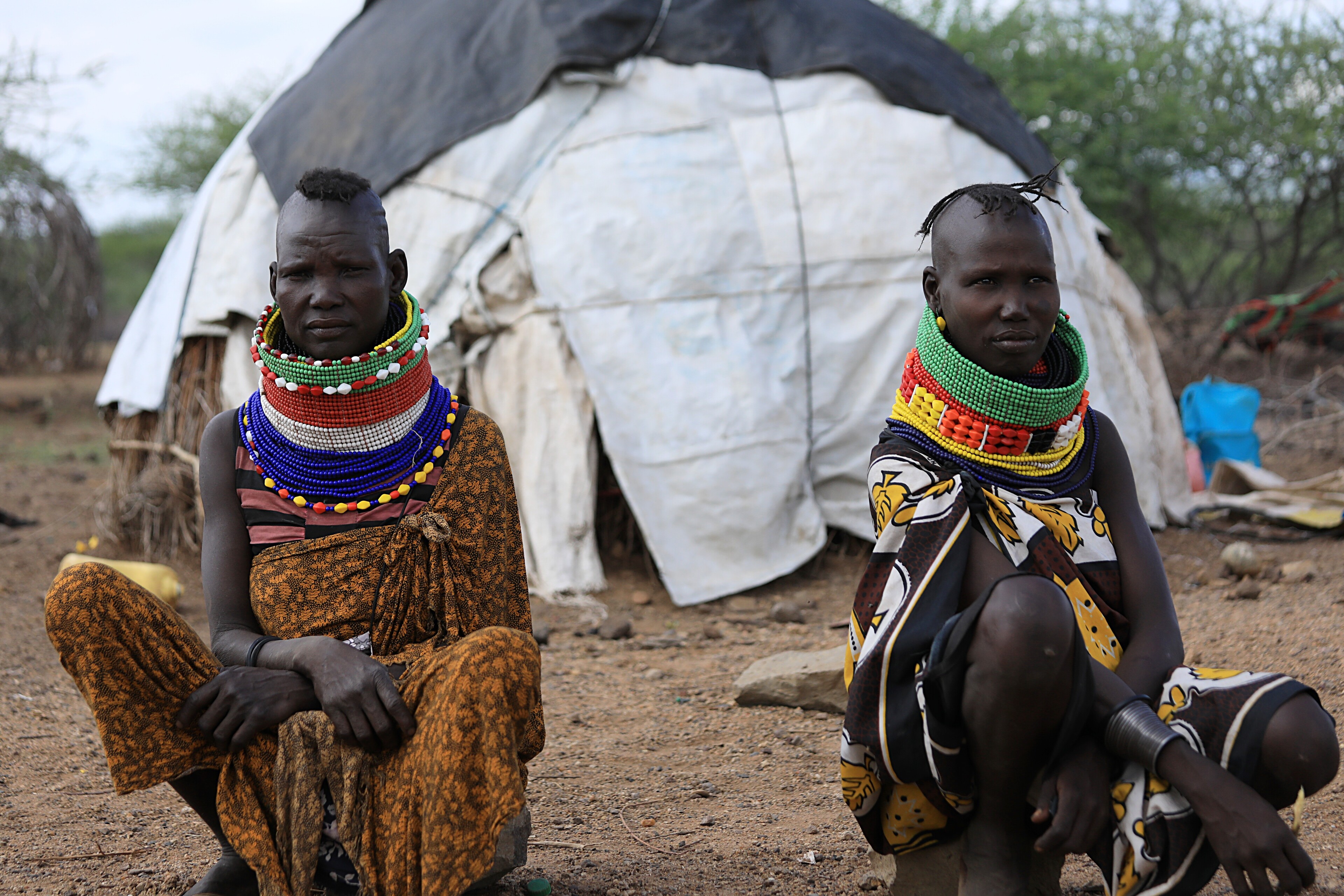 Turkana-Nomaden sind die gastgebende Bevölkerung. Sie sind oft ärmer als die Flüchtlinge. Turkana-Nomaden sind die gastgebende Bevölkerung. Sie sind oft ärmer als die Flüchtlinge.