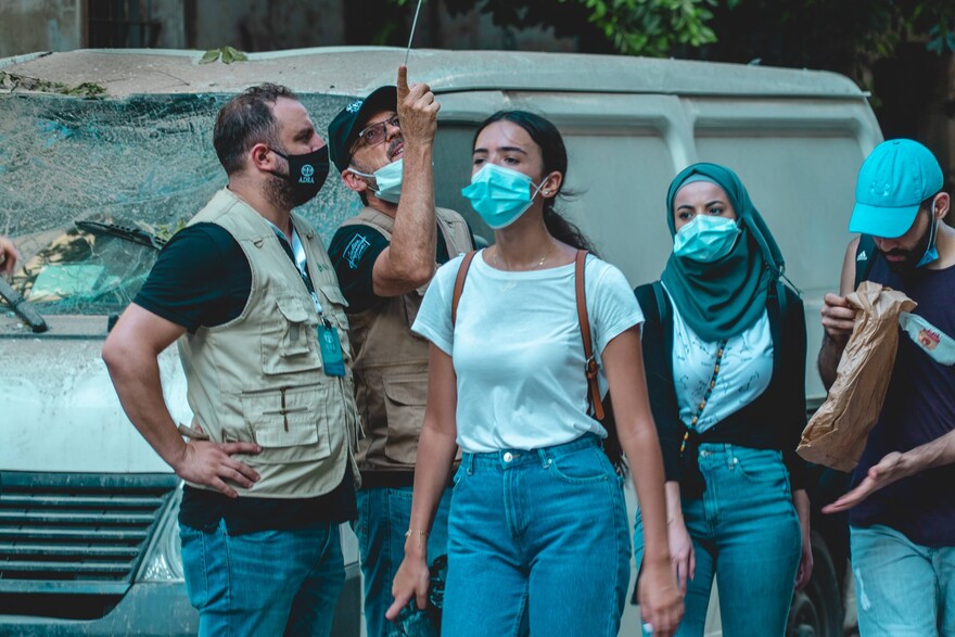 Mitarbeiter der Hilfsorganisation ADRA in Beirut/Libanon Mitarbeiter der Hilfsorganisation ADRA in Beirut/Libanon