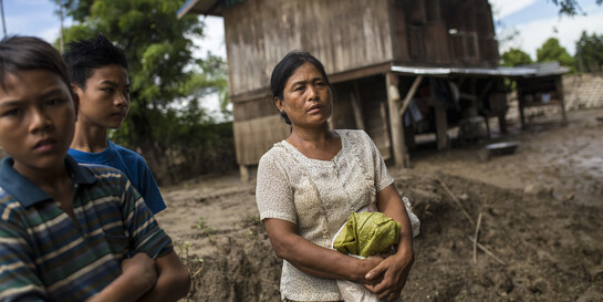Menschen nach Naturkatastrophe in Myanmar (Archiv-, Symbolbild)