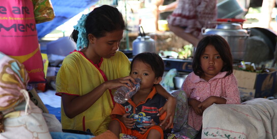 Heftiger Monsunregen hat in Indonesien für Hochwasser gesorgt. Zahlreiche Familien befinden sich in Notunterkünften (Archivbild 2018)