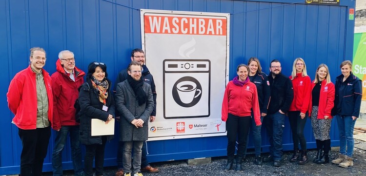 Helferinnen und Helfer der Waschbar in Bad Neuenahr-Ahrweiler