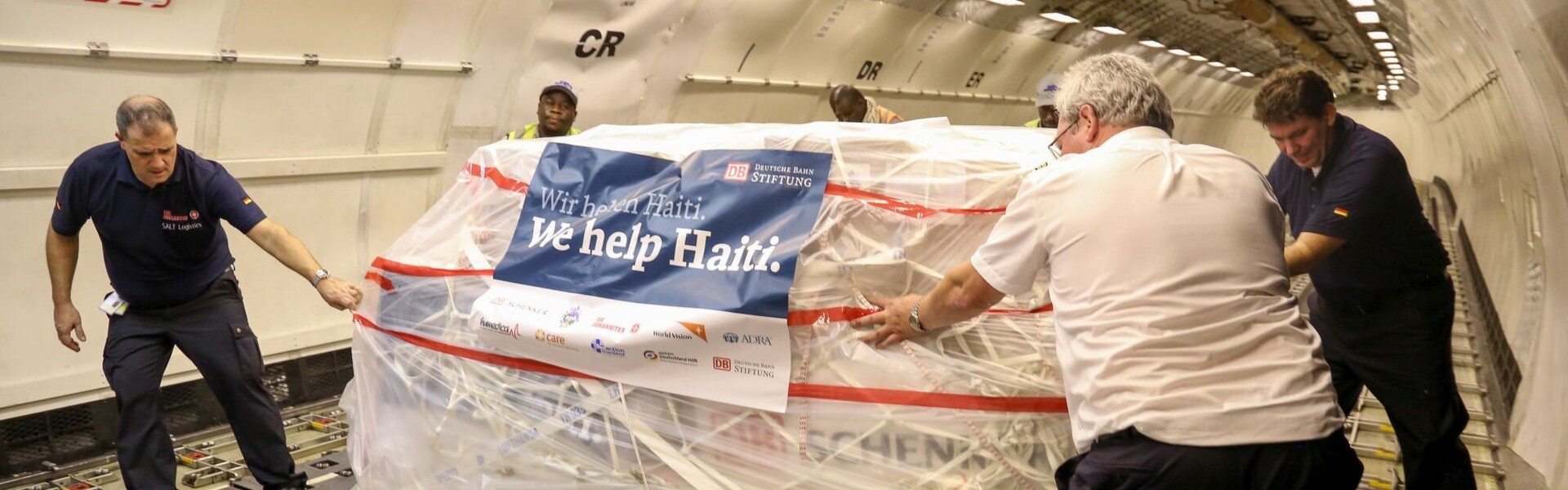 Hilfsgüter kommen in Haiti an