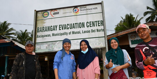 Auf den Philippinen werden Notfallunterkünfte im Fall von Katastrophen geplant