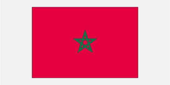 Flagge Marokko