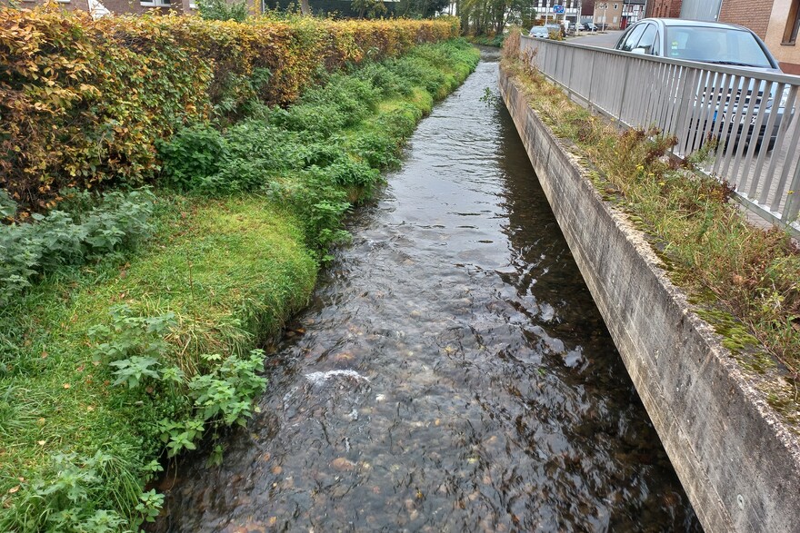 Ein winziger Fluss neben dem Haus der Perlebergs Ein winziger Fluss neben dem Haus der Perlebergs
