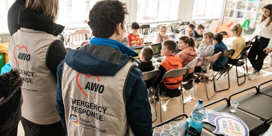 Die AWO errichtet in der Ukraine sichere Lernorte für Kinder