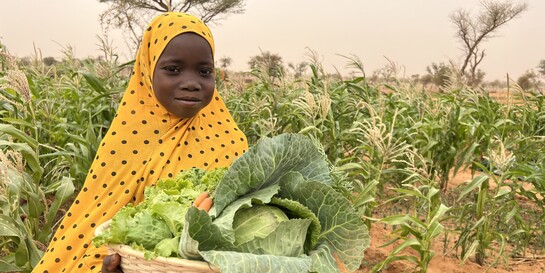 Ein Mädchen in Niger, Hilfsprojekt von World Vision