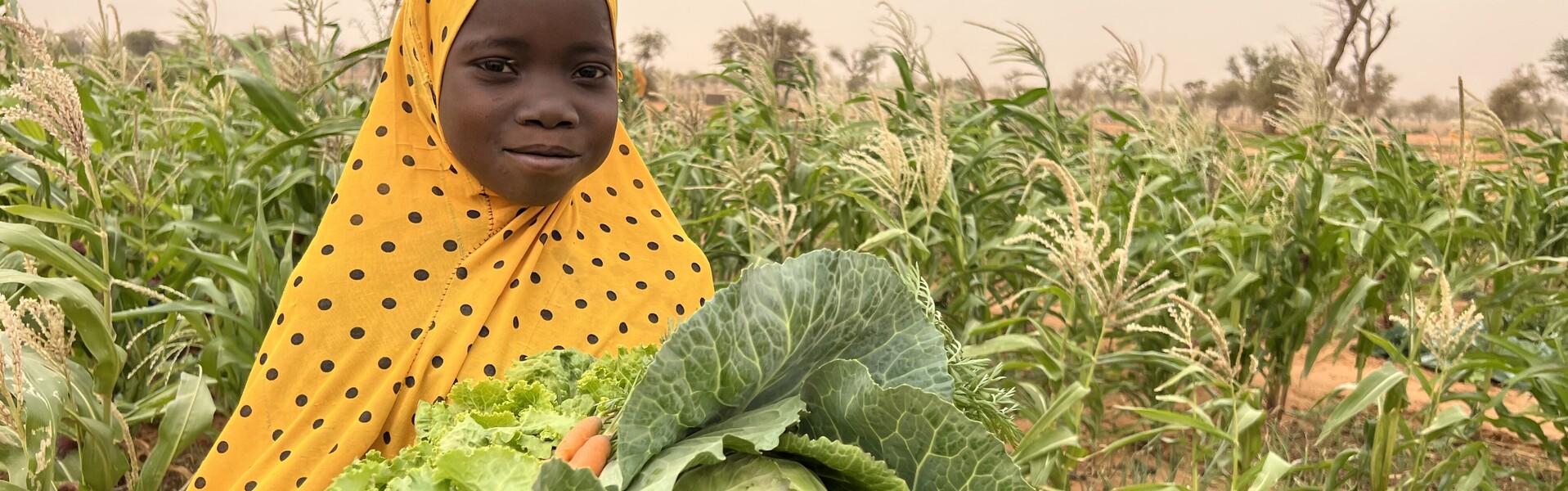Ein Mädchen in Niger, Hilfsprojekt von World Vision