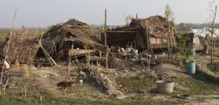Zyklon Myanmar: zerstörtes Haus