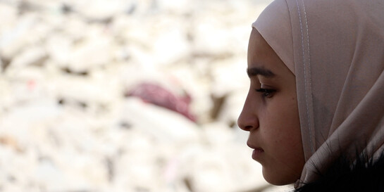 Ein Mädchen in Syrien