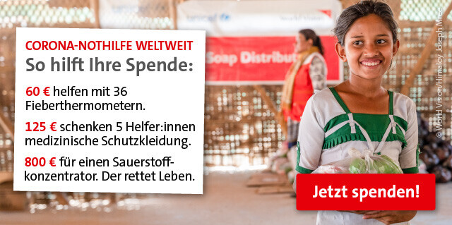 Corona-Nothilfe in Indien & weltweit: Jetzt spenden!