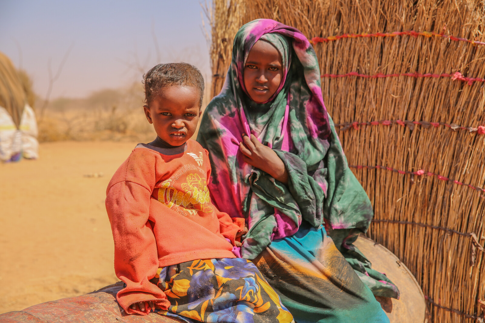 Kinder in Somalia leiden aufgrund der klimabedingten Trockenheit unter Hunger und Mangelernährung
