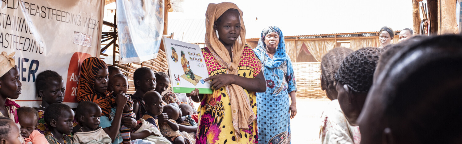 Mitarbeiterin der Johanniter bei einem Gesundheitsprojekt im Südsudan