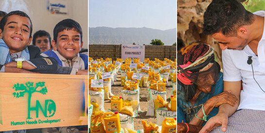 Hilfe im Jemen durch Human Needs Development & LandsAid