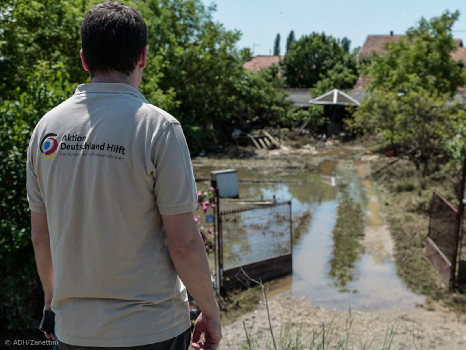 Das Wasser in der Stadt ist noch nicht ganz abgeflossen