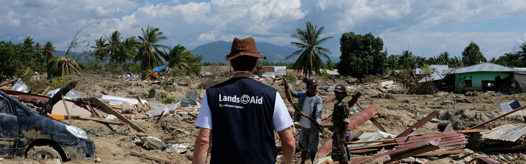 Hilfseinsatz von LandsAid nach den Überschwemmungen in Indonesien