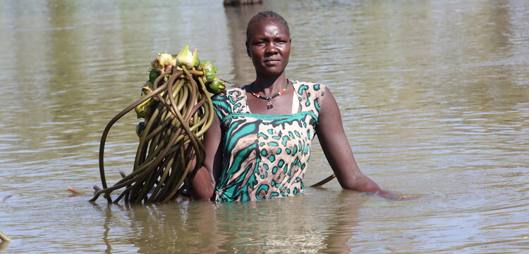 Eine Frau im Südsudan