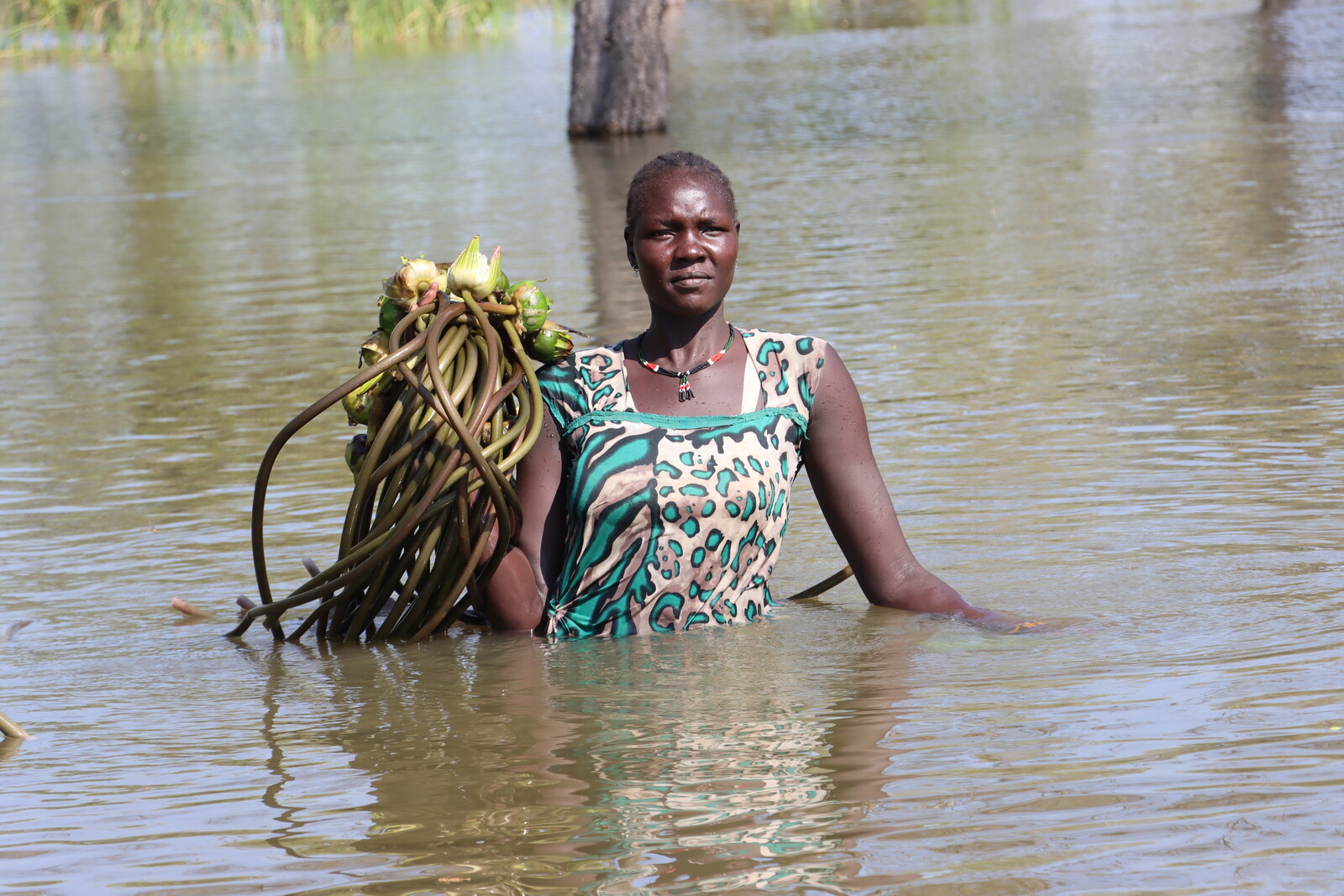 Eine Frau im Südsudan