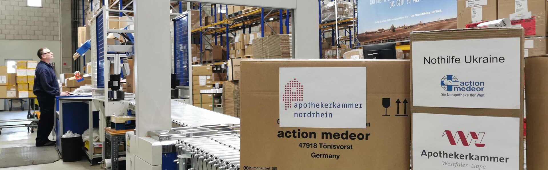 Zwei Apothekenkammern unterstützen die Ukraine-Nothilfe von action medeor