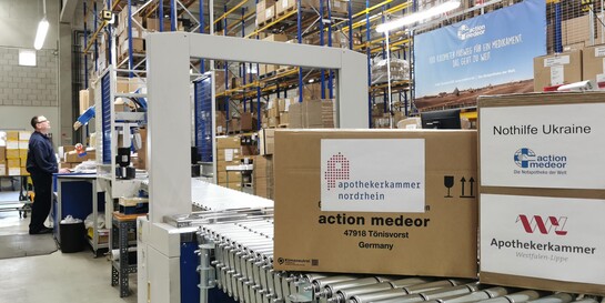 Zwei Apothekenkammern unterstützen die Ukraine-Nothilfe von action medeor