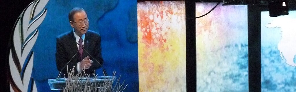 Ban Ki-moon bei der Eröffnungsfeier des World Humanitarian Summit