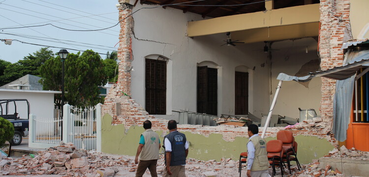 Bestandsaufnahme nach dem ersten Beben in Mexiko vor zwei Wochen