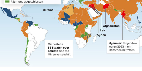 Infografik Landminen