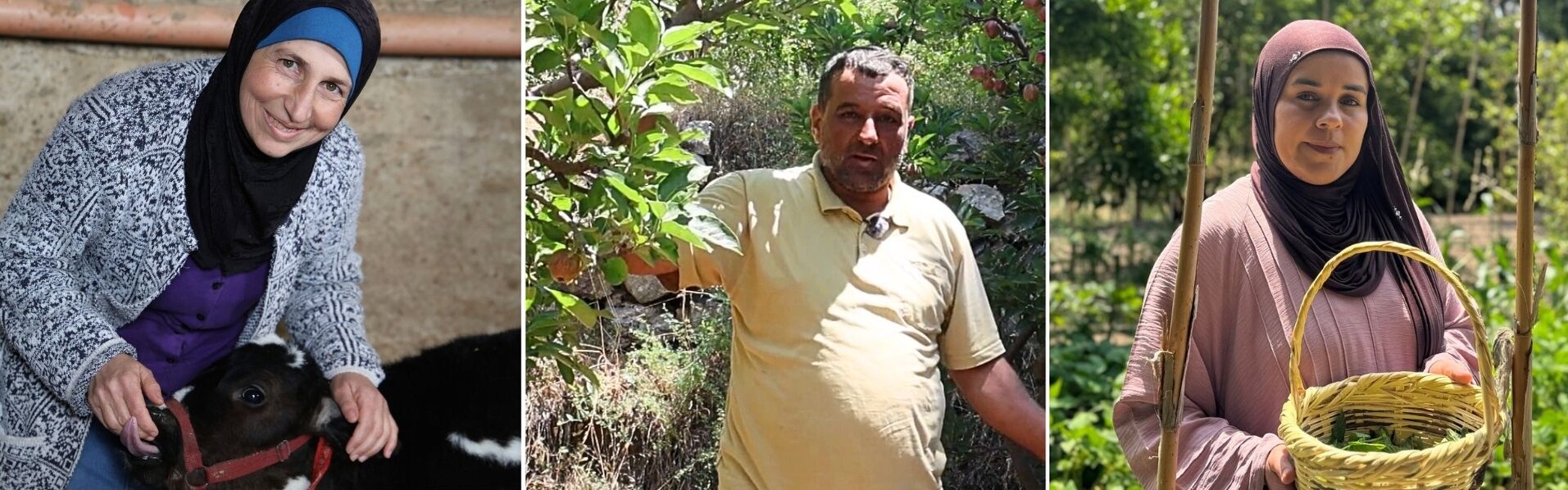 Drei Menschen aus dem Libanon, die durch Hilfsprojekte wieder eine Perspektive erhalten Drei Menschen aus dem Libanon, die durch Hilfsprojekte wieder eine Perspektive erhalten