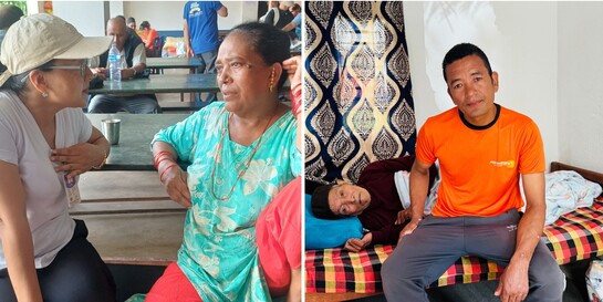 Sashi und Iman sind von der Flut in Nepal betroffen
