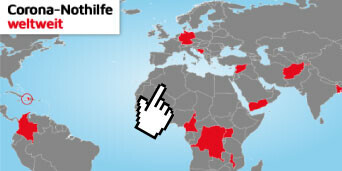Interaktive Grafik: Corona-Nothilfe weltweit 