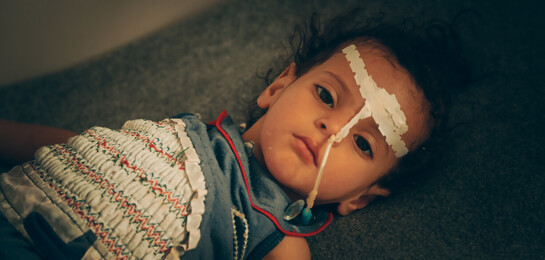 Rahaf während seines Aufenthaltes im Krankenhaus.