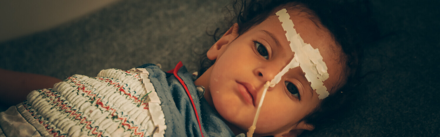 Rahaf während seines Aufenthaltes im Krankenhaus.