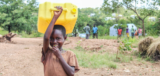 Im Flüchtlingscamp: Eines von vielen Kindern, die aus dem Südsudan nach Uganda geflohen sind