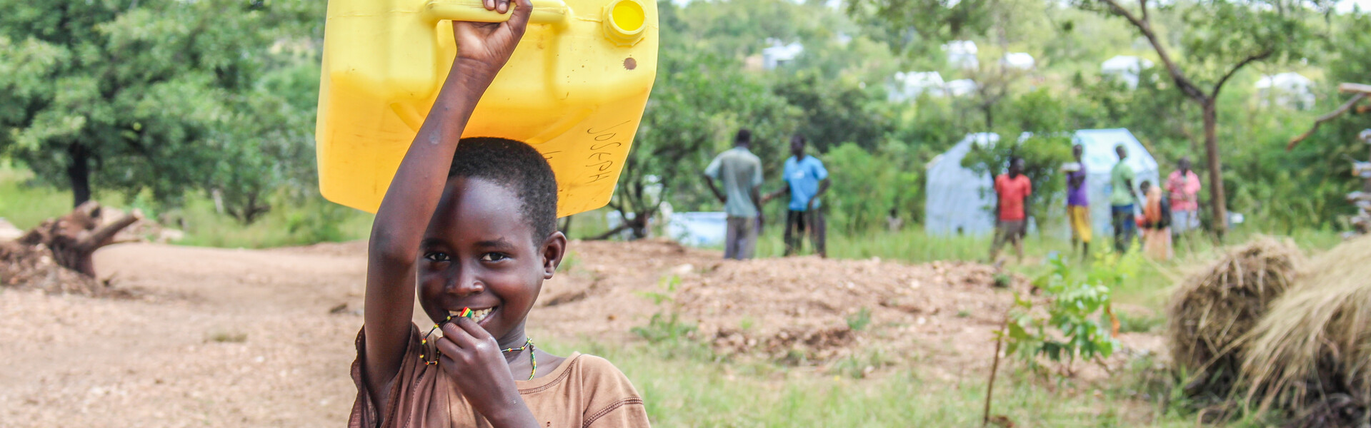 Im Flüchtlingscamp: Eines von vielen Kindern, die aus dem Südsudan nach Uganda geflohen sind
