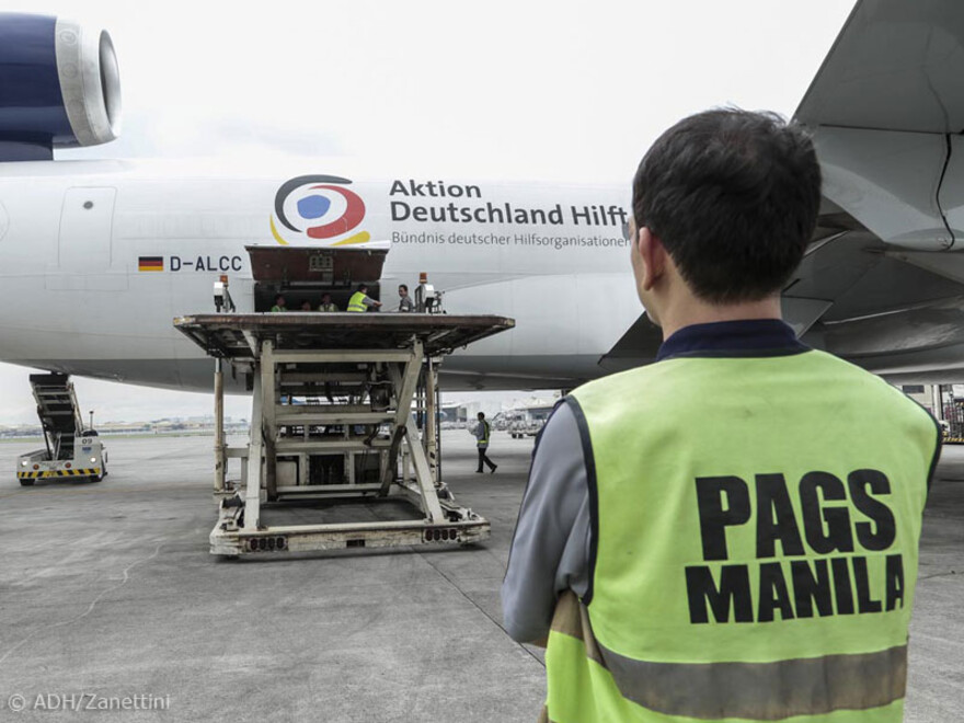 Ankunft am Flughafen in Manila