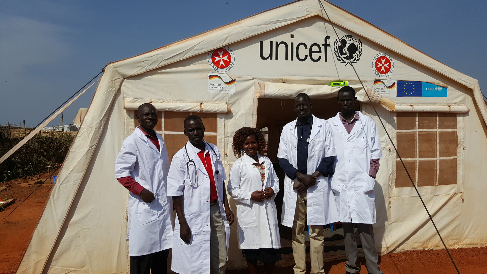 Mitarbeiter des medizinischen Teams der Johanniter im Südsudan Mitarbeiter des medizinischen Teams der Johanniter im Südsudan