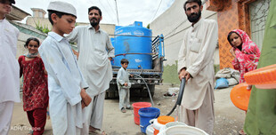 Flut Pakistan: Wasserverteilung