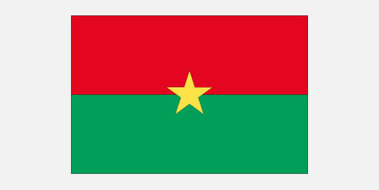Flagge von Burkina Faso