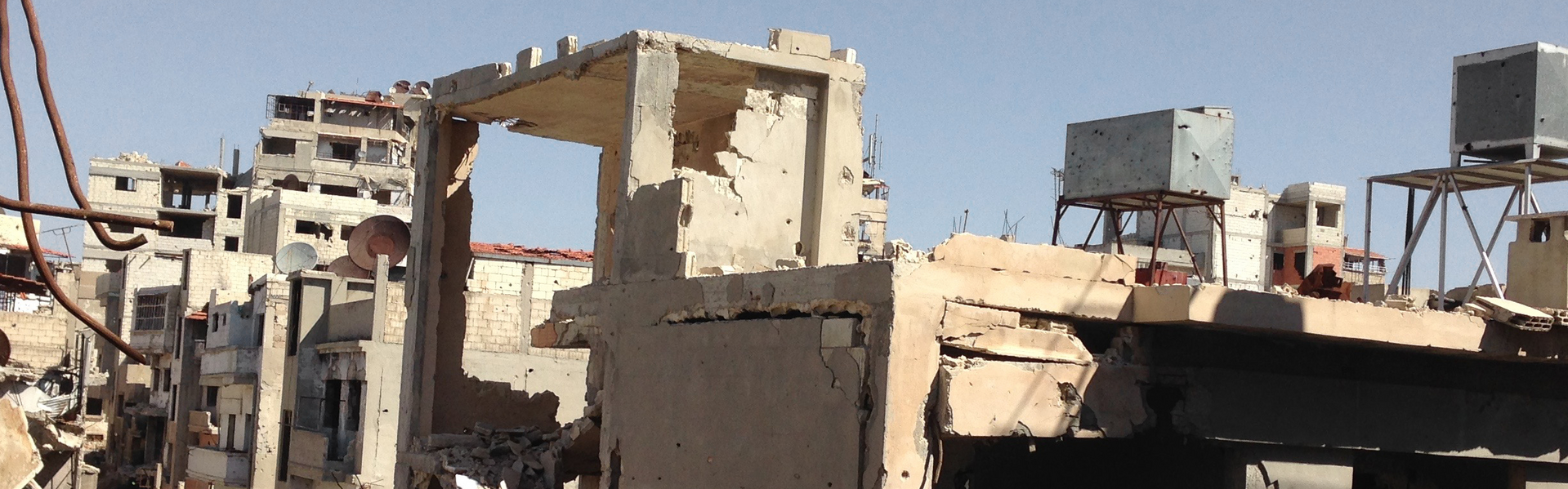 Zerstörte Häuser in Syrien, Help – Hilfe zur Selbsthilfe (Archivbild)