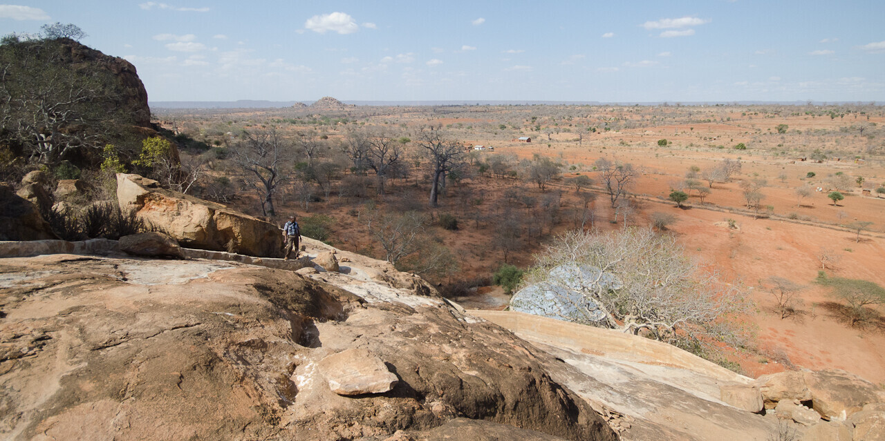 Trockenheit in Kenia, Afrika: Eine Steppe im Südosten des Landes Trockenheit in Kenia, Afrika: Eine Steppe im Südosten des Landes