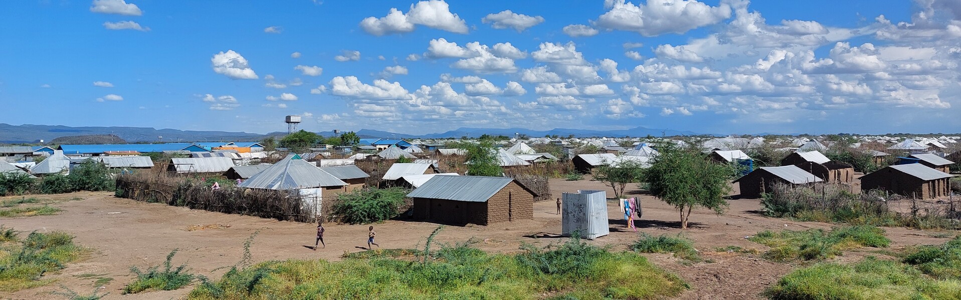 Blick auf das Geflüchtetencamp Kakuma in Kenia