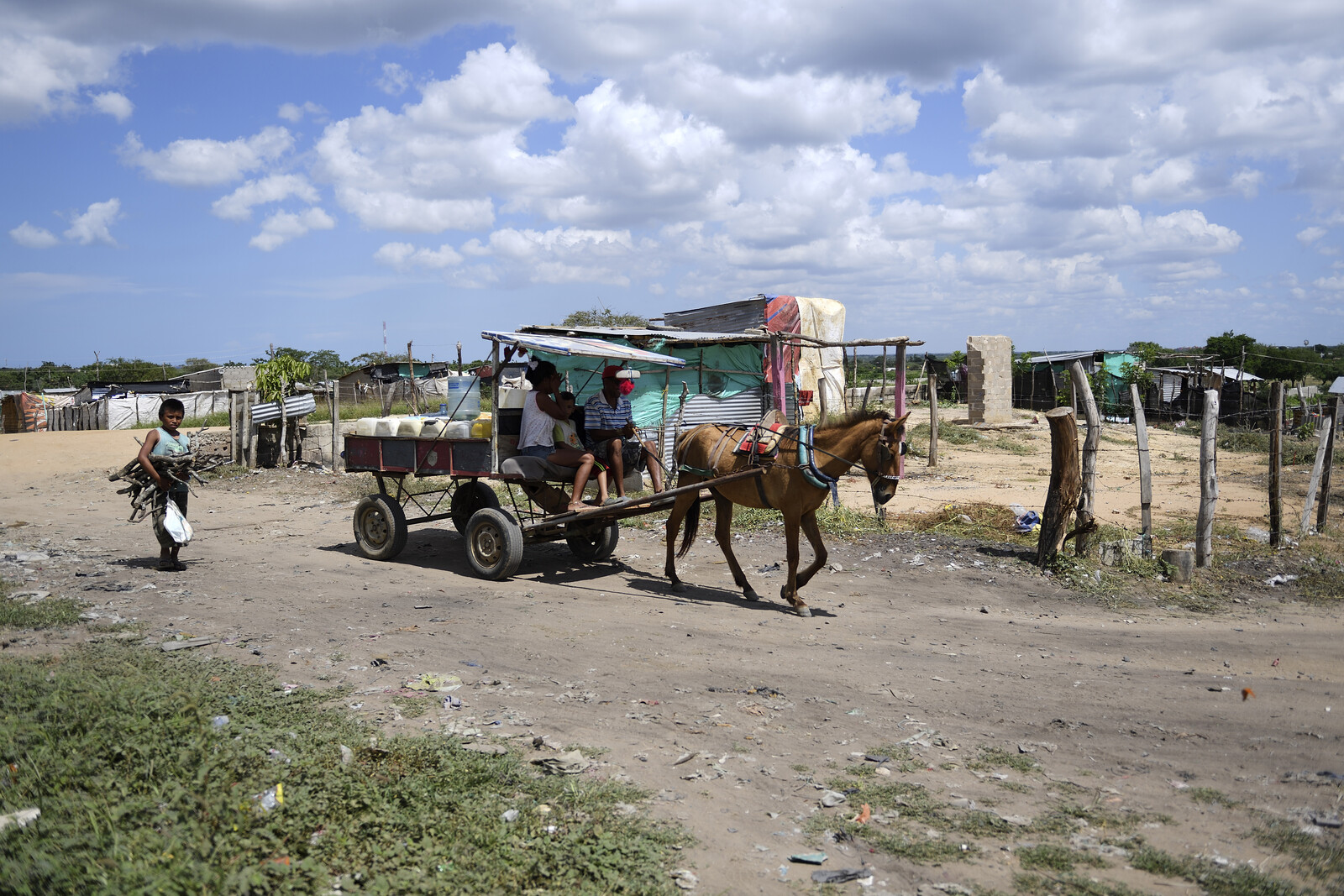 Menschen aus Venezuela in einem Flüchtlingscamp in Kolumbien 