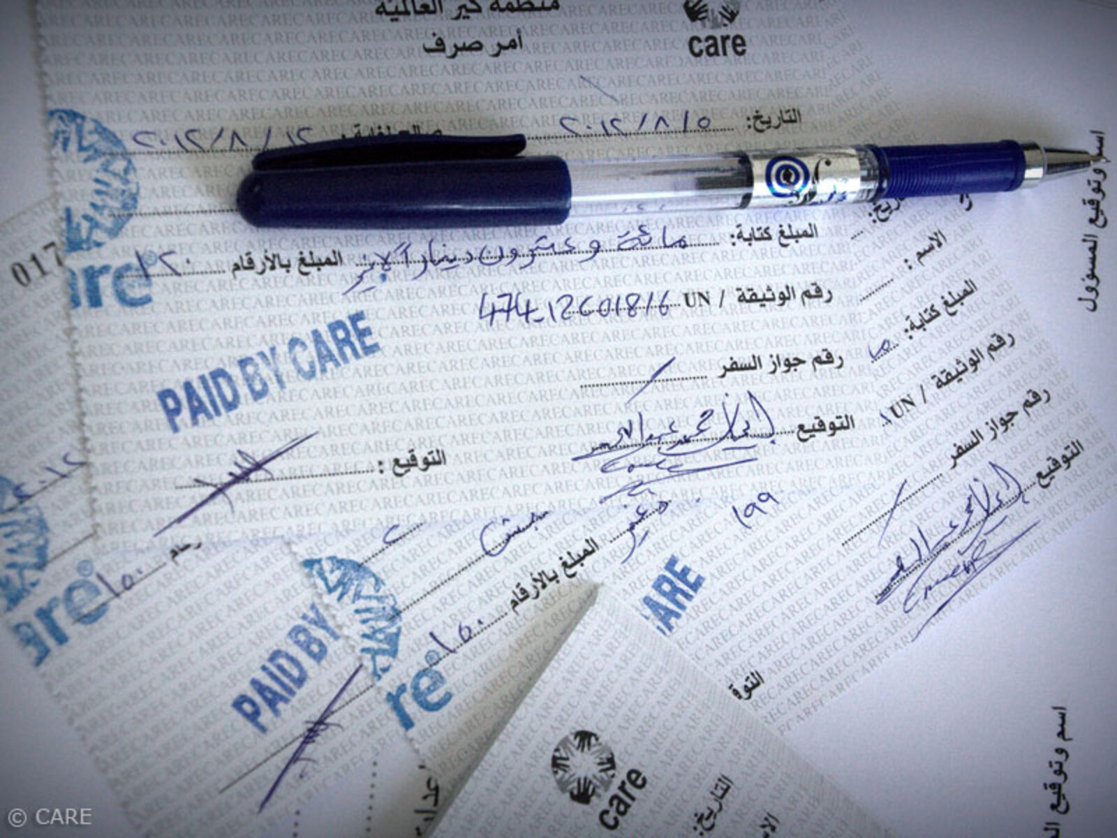 CARE unterstützt Flüchtlinge in Jordanien durch sogenannte Cash Disbursement (Bargeldauszahlung) Projekte.