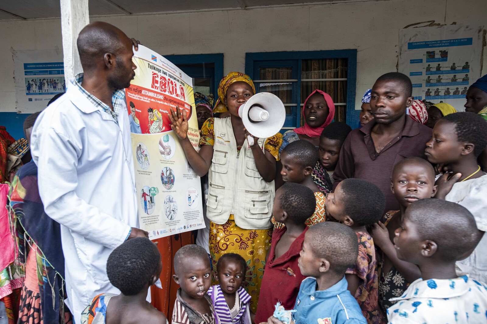 Gesundheitshelfer in einem Hilfsprojekt in der DR Kongo