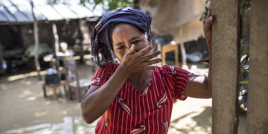 Menschen in Myanmar sind durch Unwetter oder Konflikte Vertriebene im eigenen Land, Archivbild