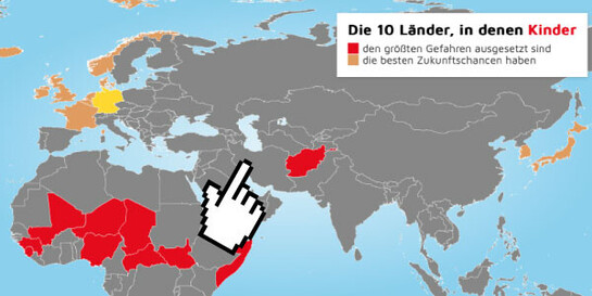 	 Vor allem in afrikanischen Ländern wie dem Südsudan sind Kinder großen Gefahren ausgesetzt Interaktive Grafik: Die 10 gefährlichsten Länder für Kinder
