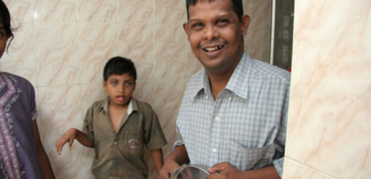 Tsunami-Hilfe Indien: zwei Jungen im Life Help Centre