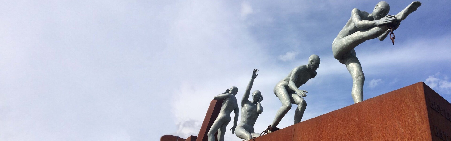 Ein Kunstwerk in Rotterdam, das an Sklaverei erinnern soll