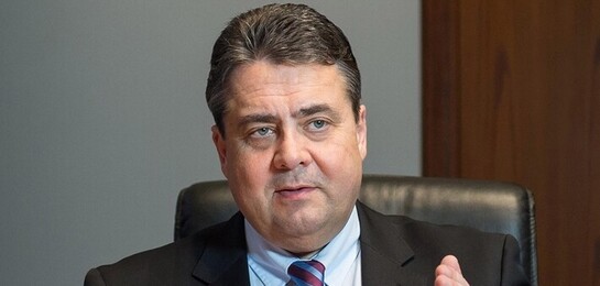 Sigmar Gabriel, Kuratoriumsvorsitzender des Bündnisses Aktion Deutschland Hilft